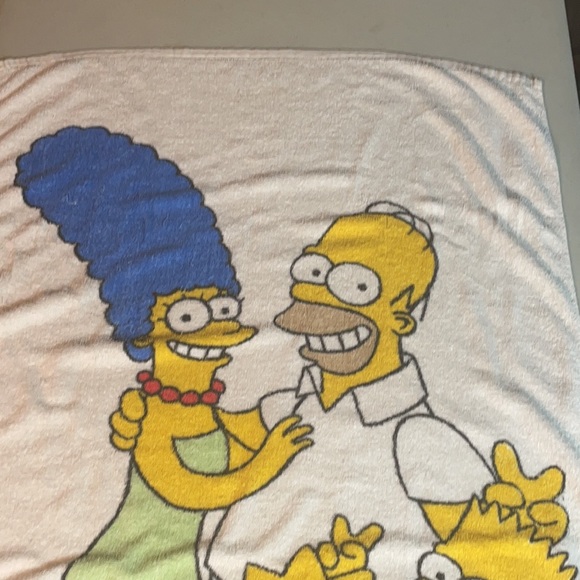 Rare - "The Simpsons" Beach Towel  (Vintage 1990's) - Picture 3 of 15